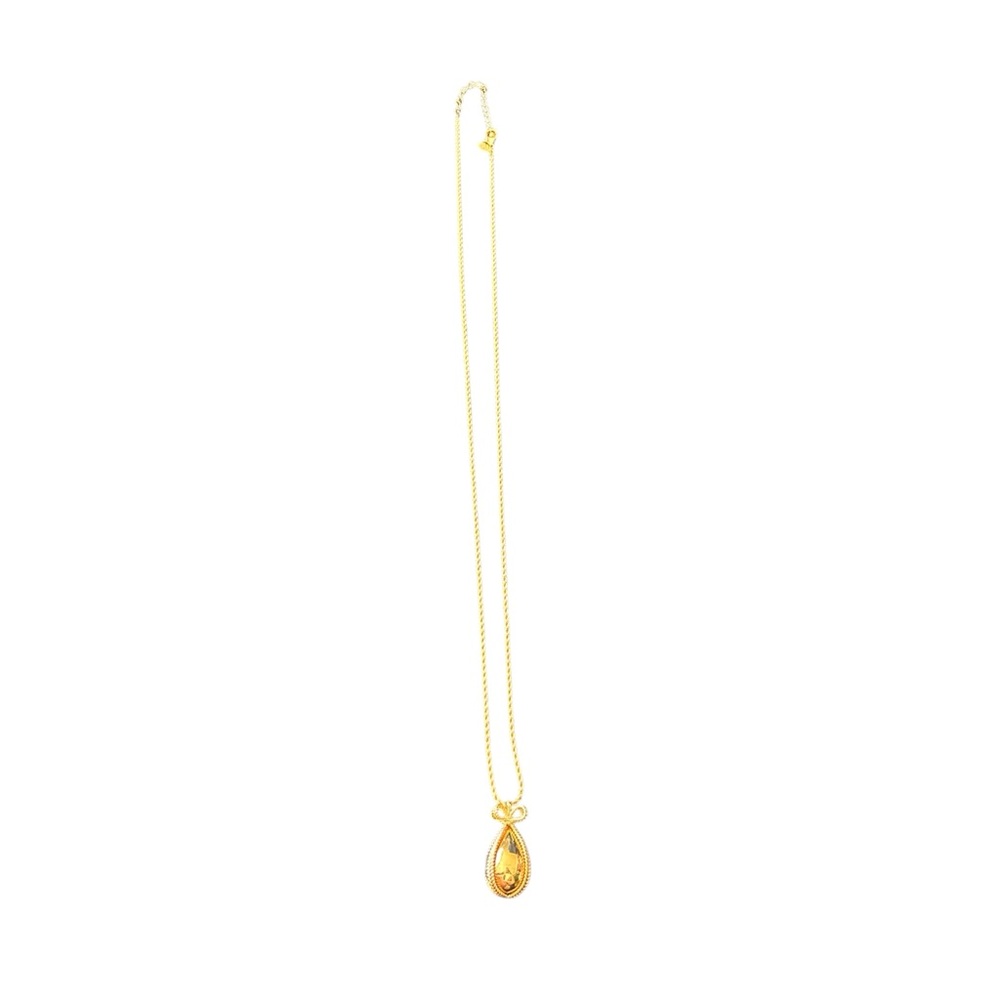 Joan Rivers Gold Ribbon Egg necklace - Picture 2 of 3